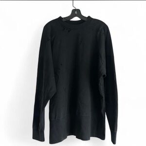 Stylish Black distressed Sweatshirt for Men